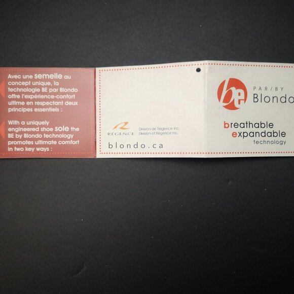 BE by Blondo Valorie Ladies Size 8.5 Leather Upper & Lining Brown & Red Sandals - Picture 11 of 15